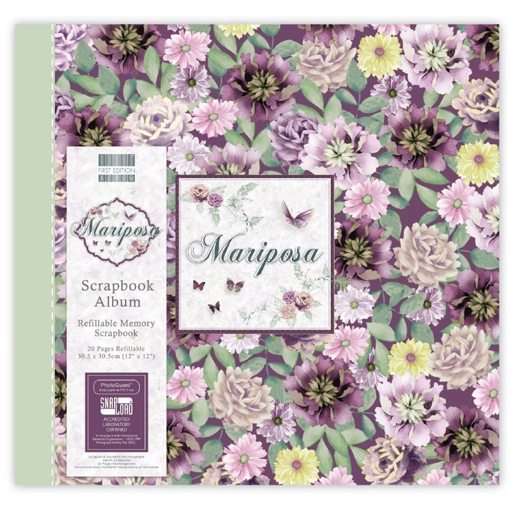 First Edition - 12x12 Album - Mariposa Flowers
