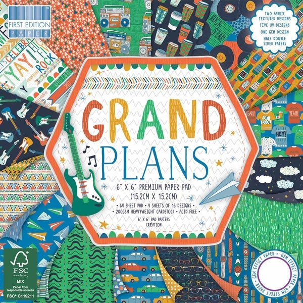 First Edition  6x6 Pad - Grand Plans