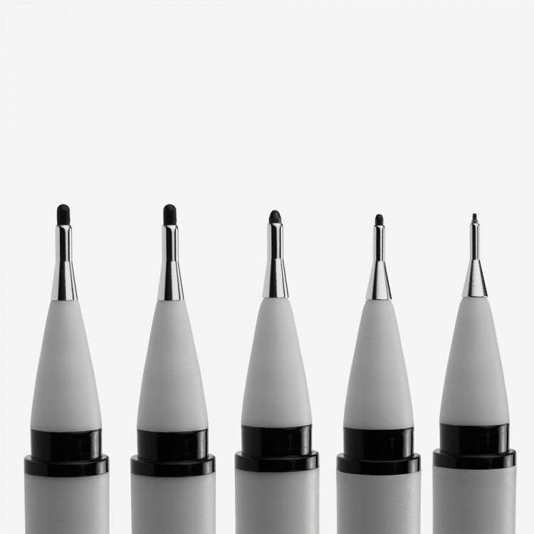Winsor & Newton - Fine Liner Pens 5x diverse maten - Zwart