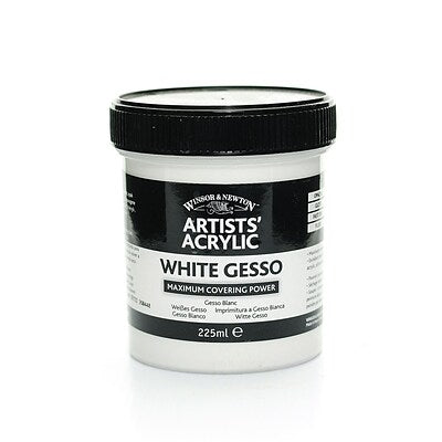 Winsor et Newton - Gesso blanc acrylique des artistes professionnels - 225 ml -