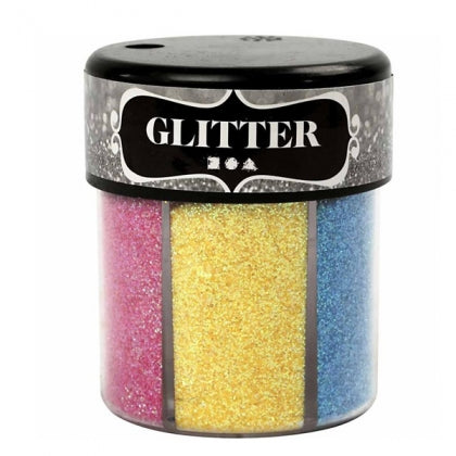 Glitter - Assorteerde kleuren 6x30 g
