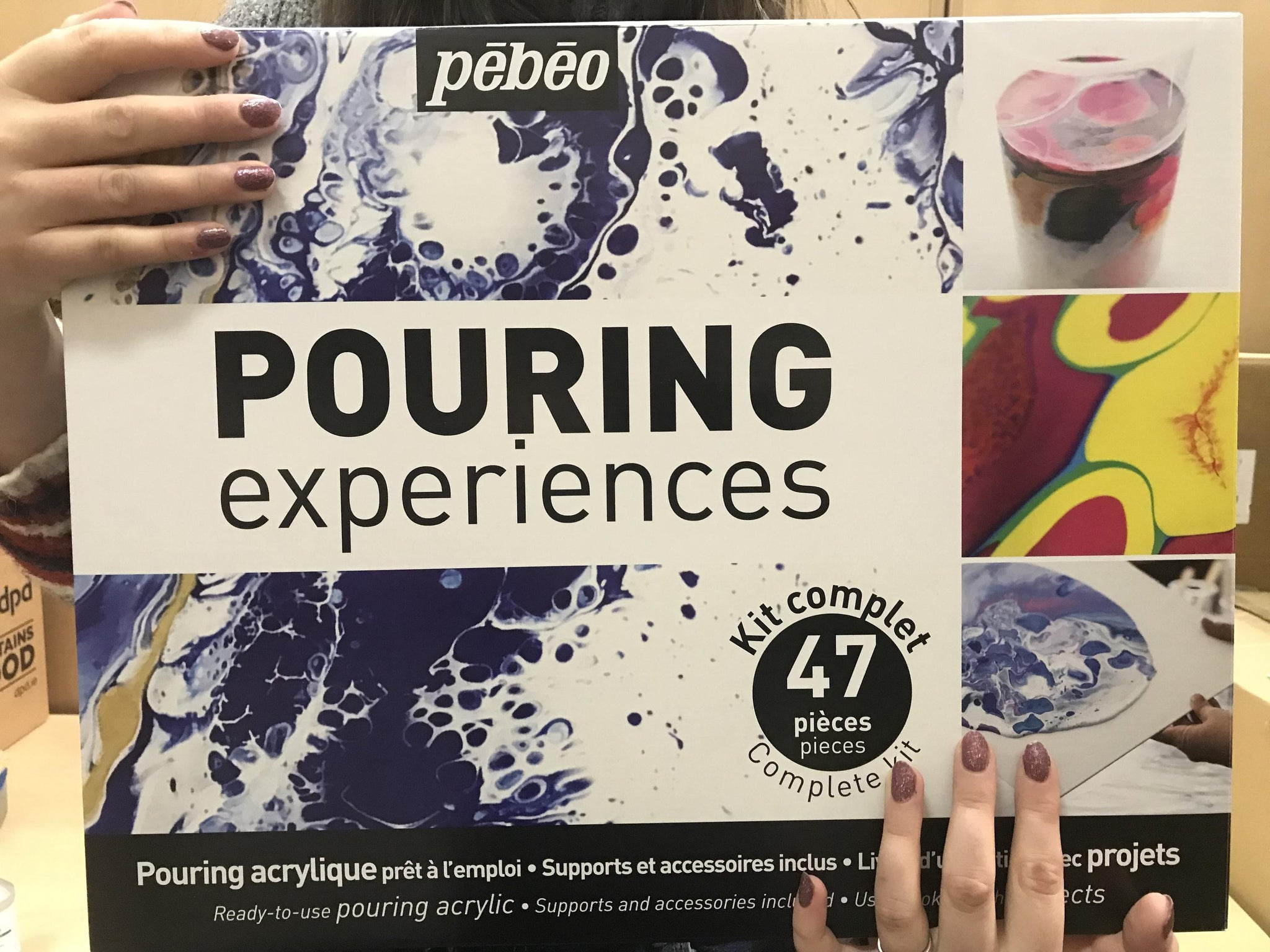 Pebeo - Acrylic Pouring Medium experiences - Studio Workbox Complete Kit