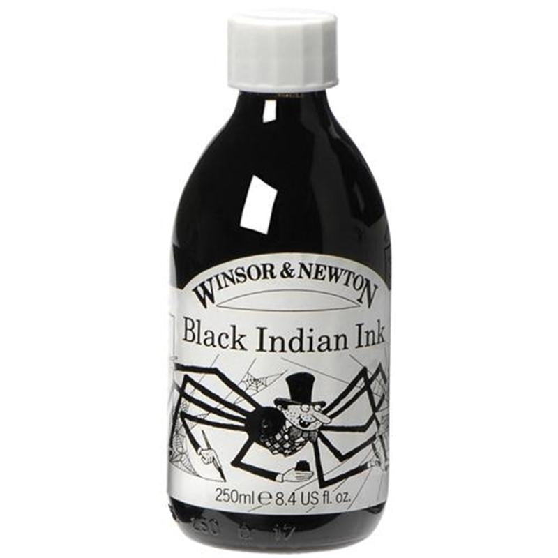 Winsor und Newton - Zeichnungstinte - 250 ml - Schwarzer Indianer
