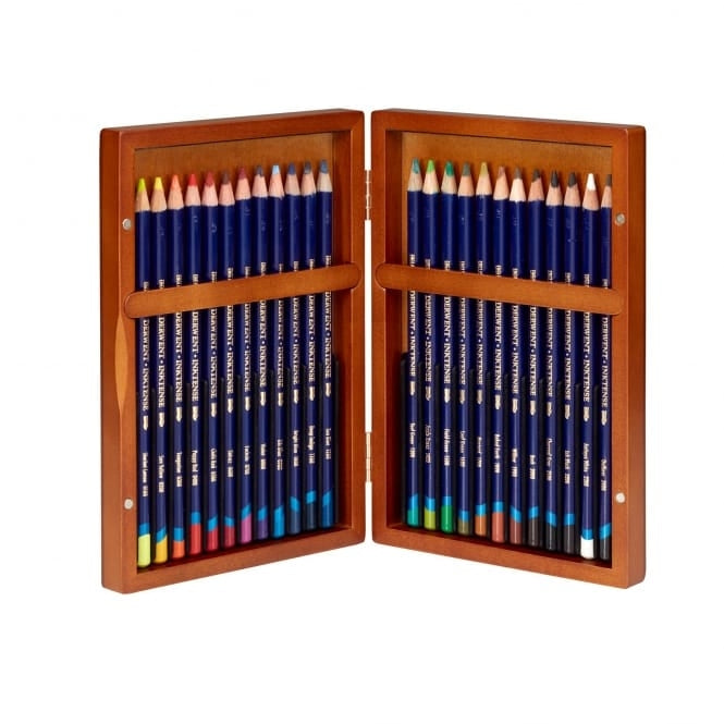 Derwent - 24 x Inktense Pencil - Wooden Box