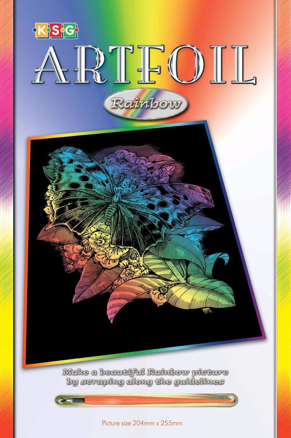 KSG - Scraper Foil - Rainbow - Butterfly
