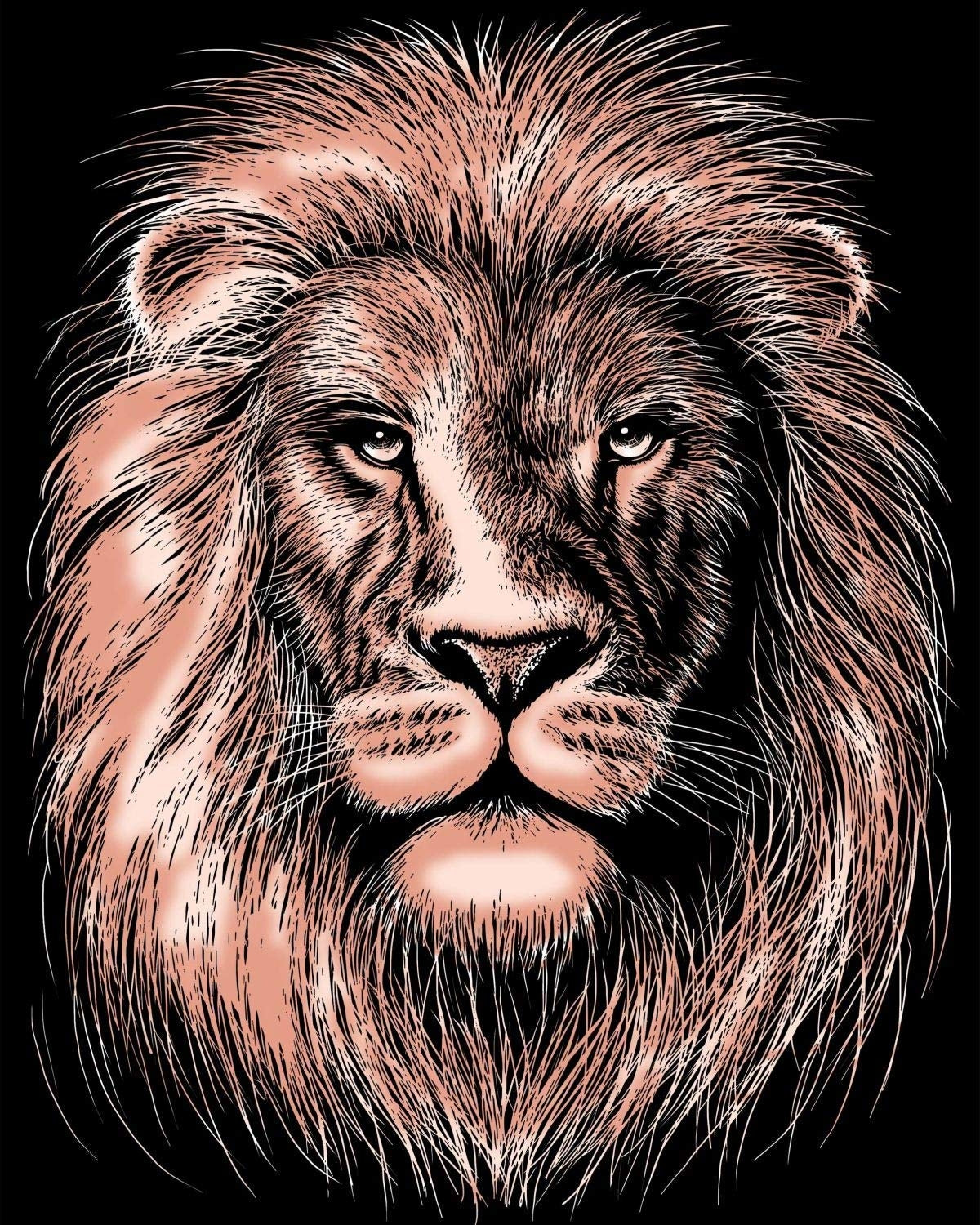 KSG - Foil de gratte-ci - cuivre - lion