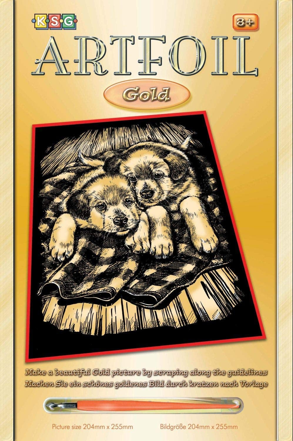 KSG - Scraper Foil - Gold - Puppies