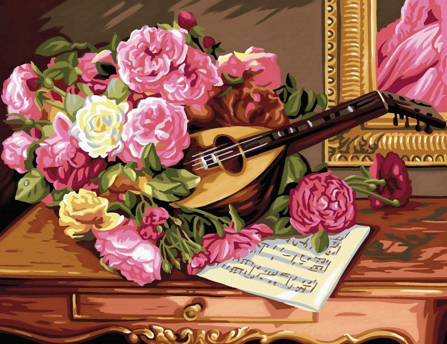 KSG - Grande pittura per numero - Bouquet romantico