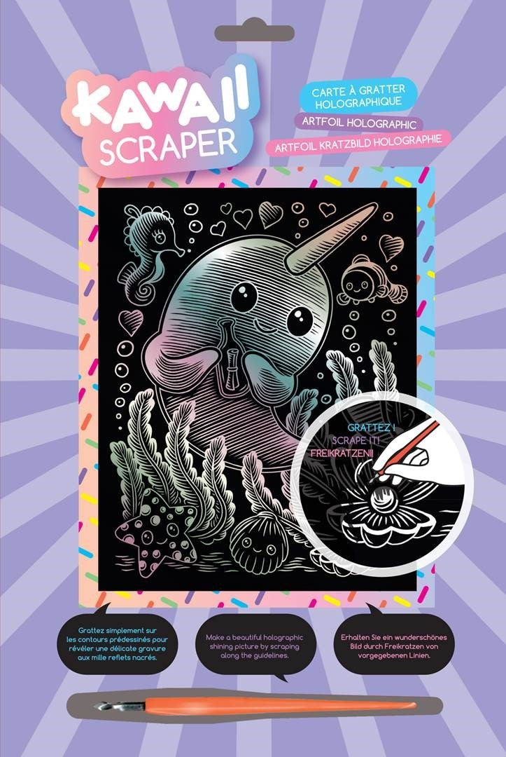 KSG - Scraper Foil - Kawaii - Narwhal