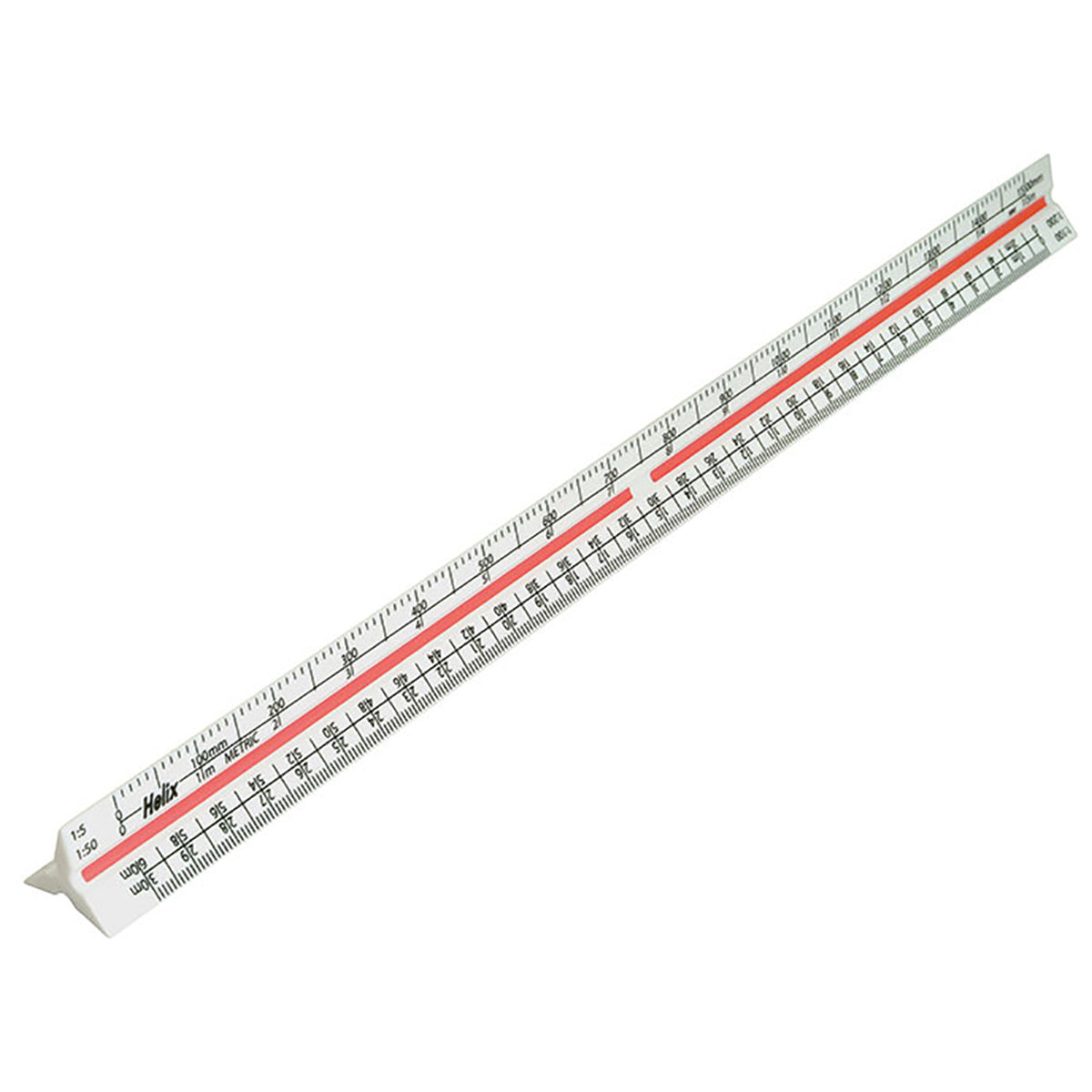 Helix 300Mm Metric Triangular Scale Ruler