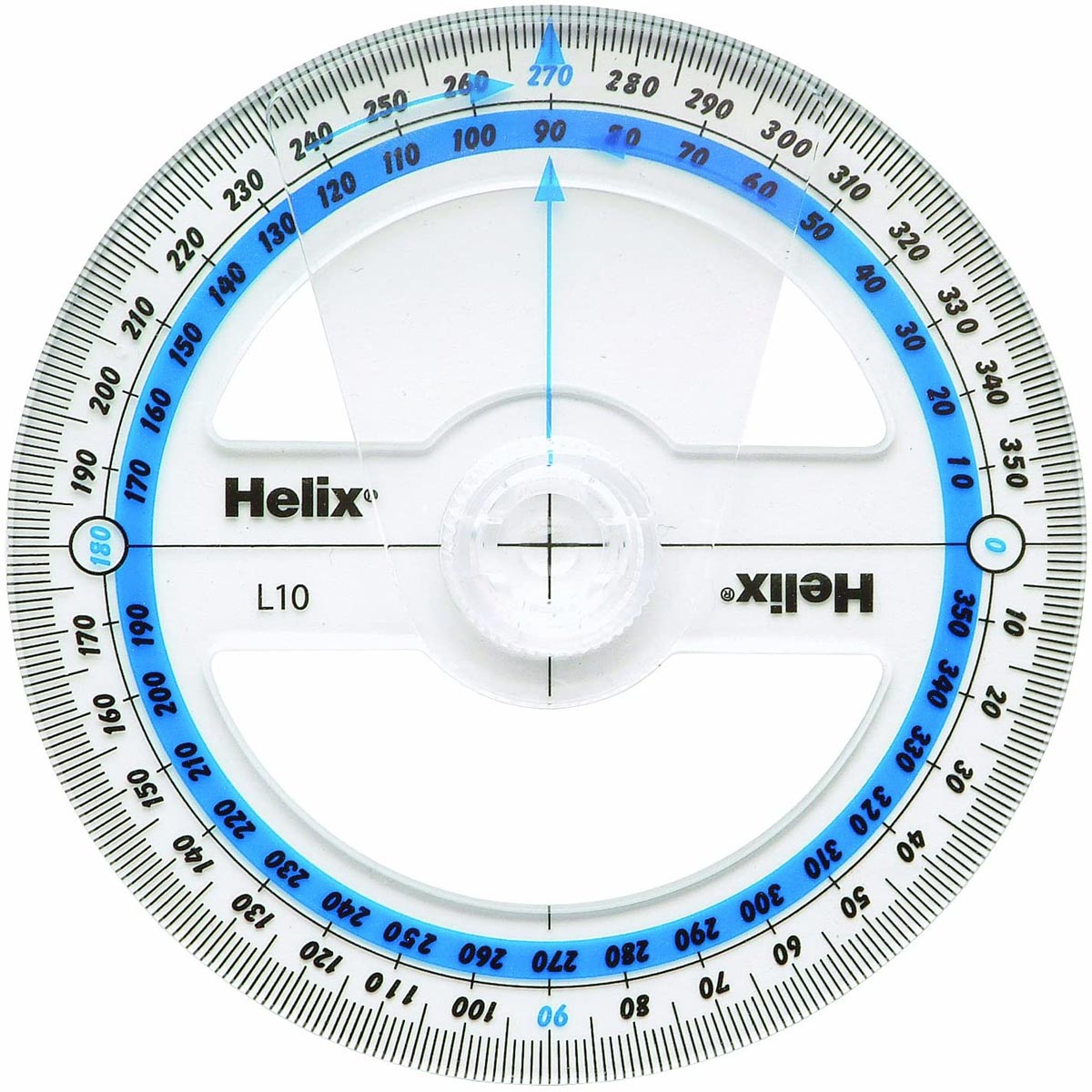 Helix 360 Degree Protractor 10cm