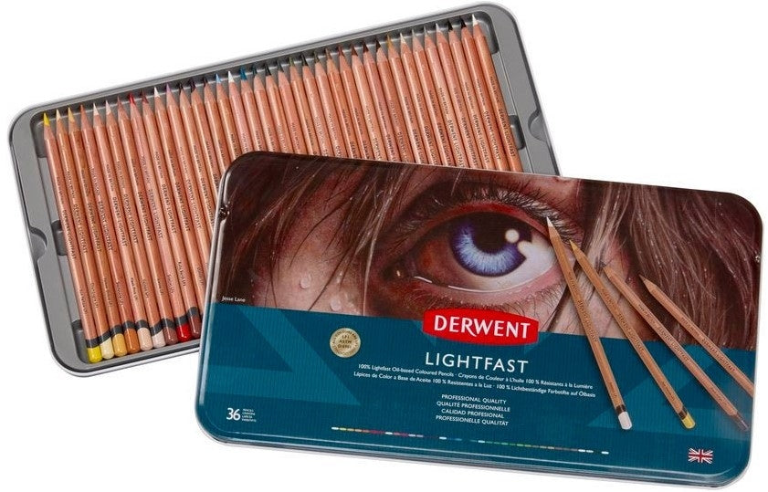 Derwent - Lightfast Oil Pencil - 36 Tin