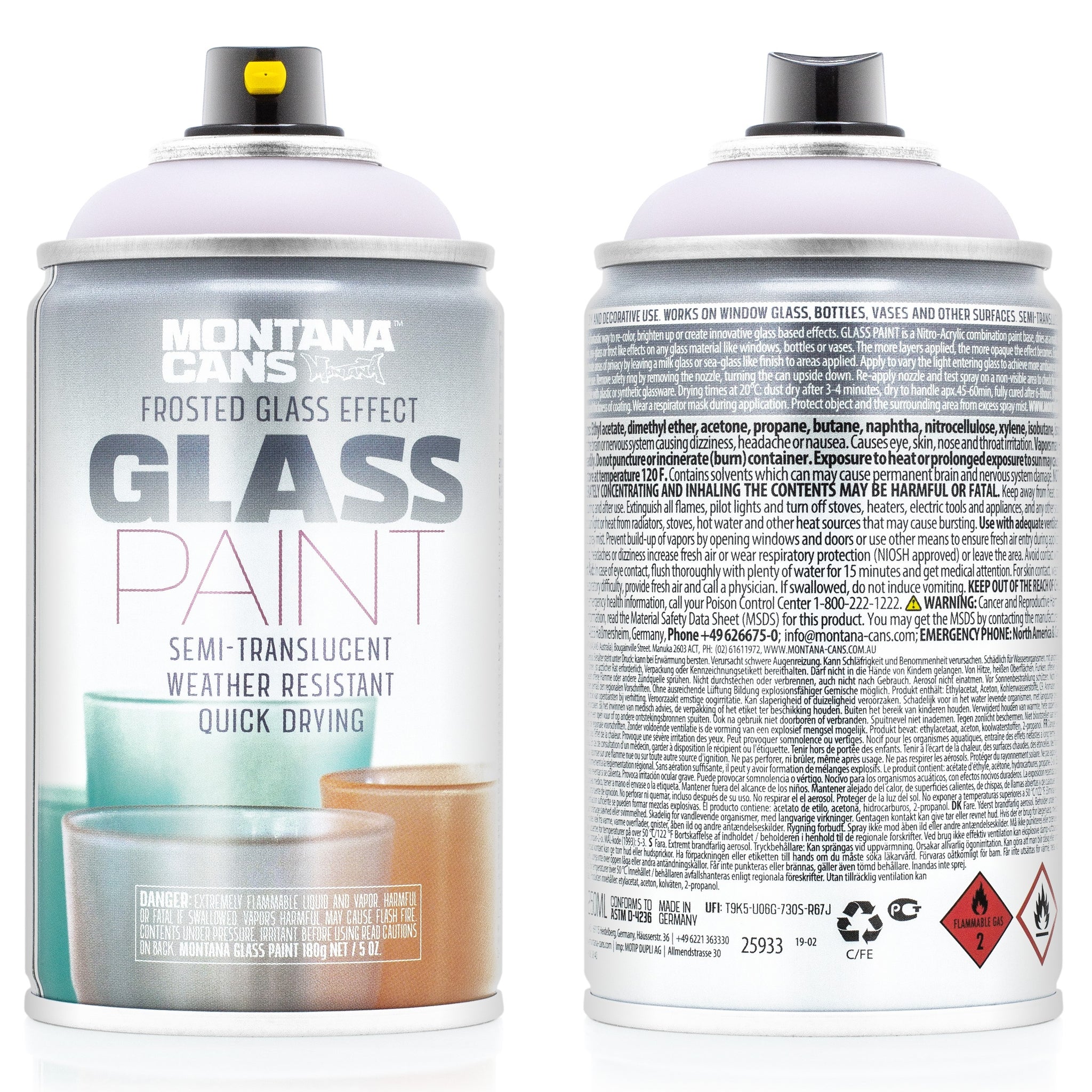 Montana - GLASS Paint 250ml - Rose 3225