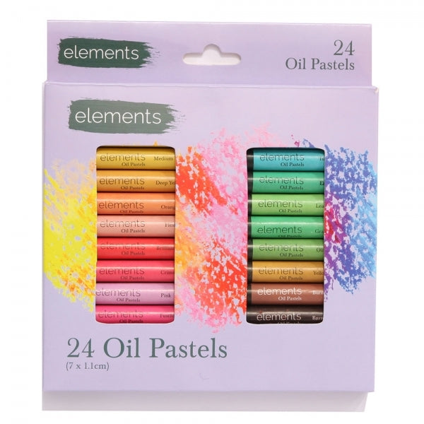 Elementen olie pastel 24 pack