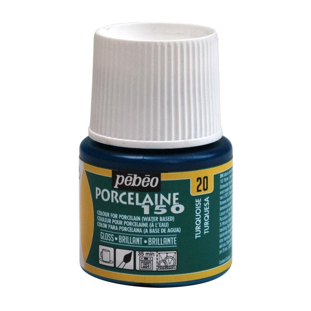 Pebeo - Porcelaine 150 Gloss Paint - Turquoise - 45ml