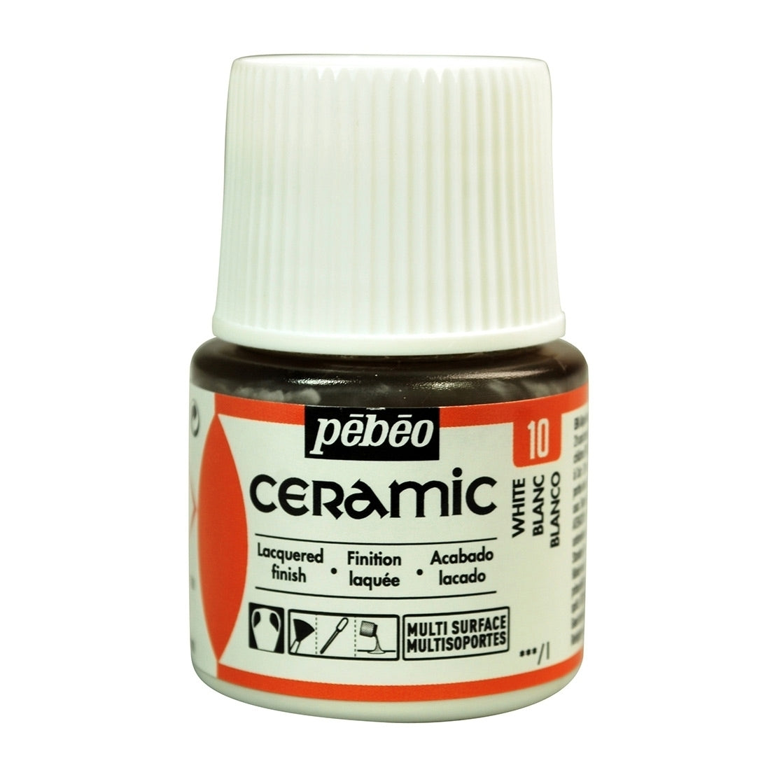 PEBEO - Vernice in ceramica 45 ml di bianco