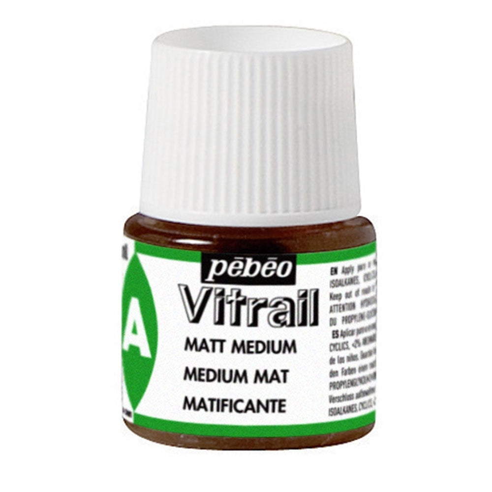 Pebeo - Vitrail - Glas en tegelverf - Medium mat - 45 ml