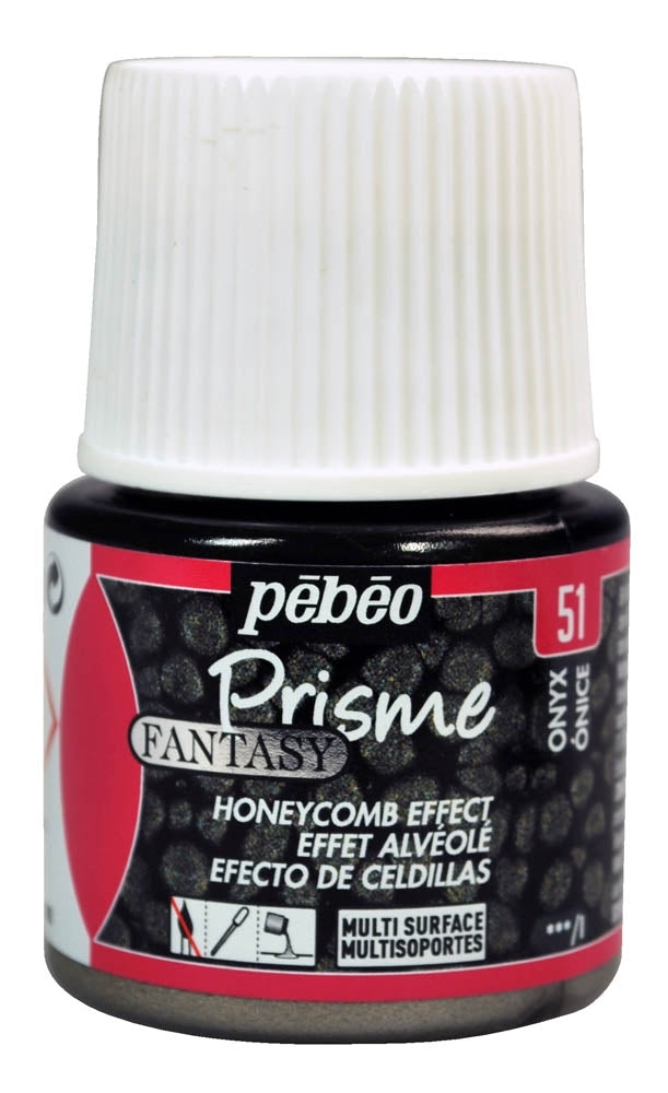 Pebeo - Fantasy Prisme - Honeycomb Effect - Onyx - 45ml