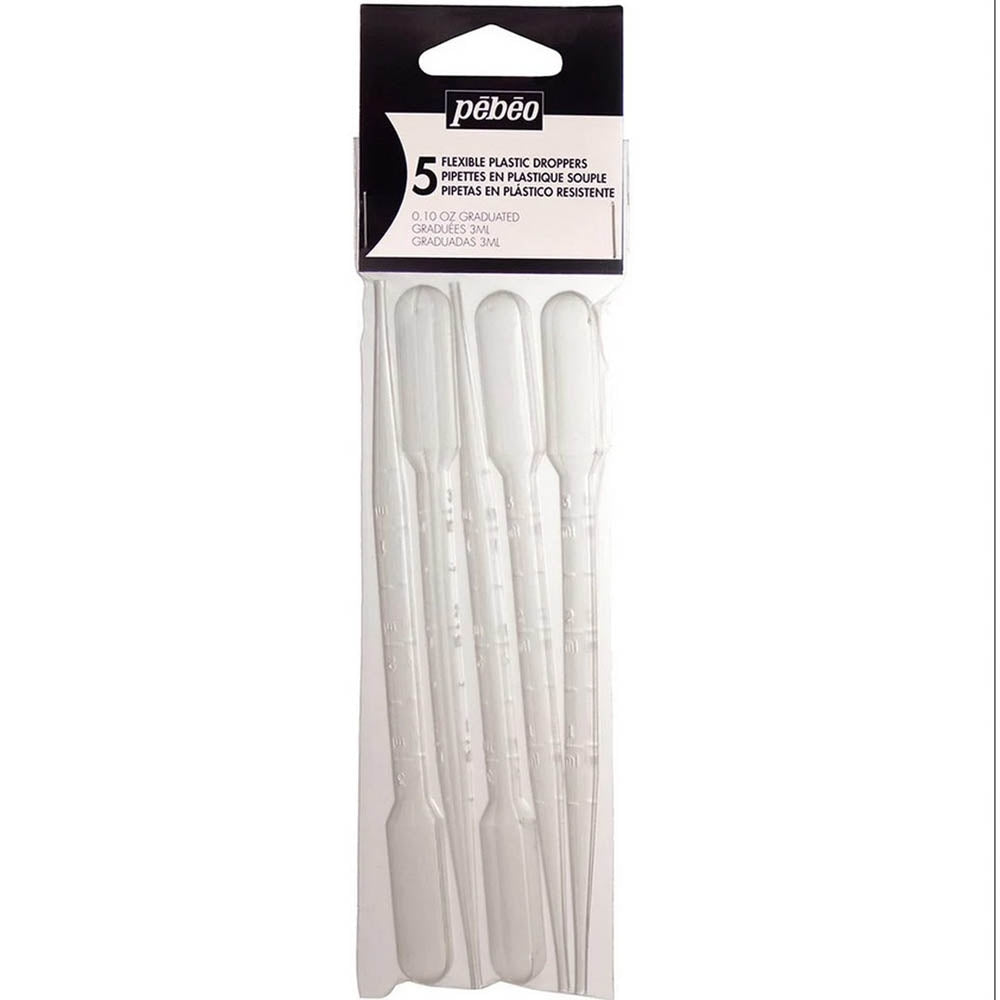 Pebeo - Plastic Paint Droppers - Set of 5