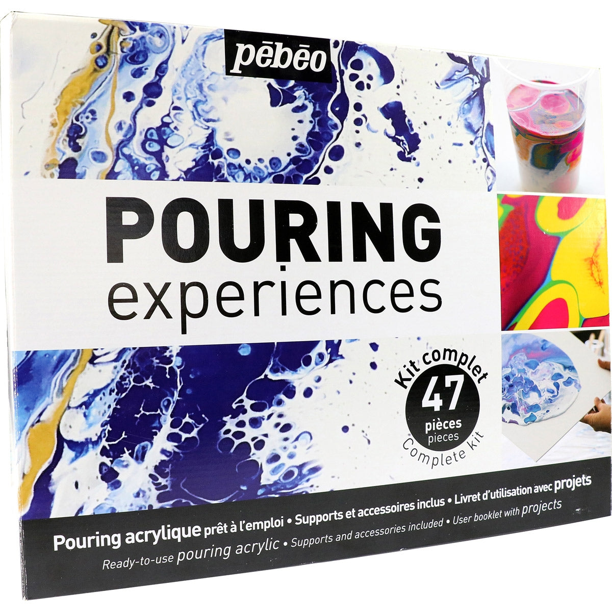 Pebeo - Acrylic Pouring Medium experiences - Studio Workbox Complete K
