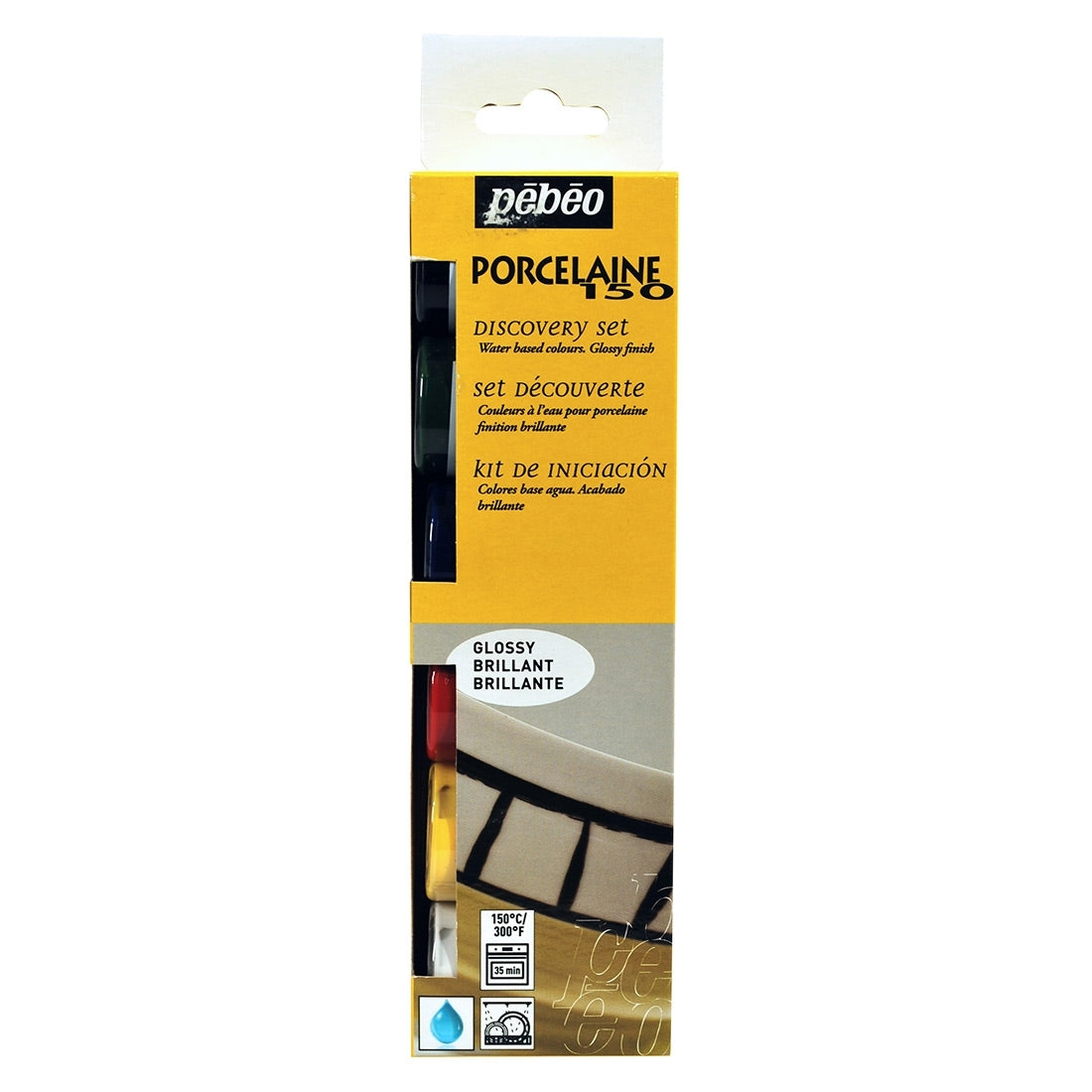 Pebeo - Porcelaine 150 Discovery 6 diverse 20 ml flessen glans