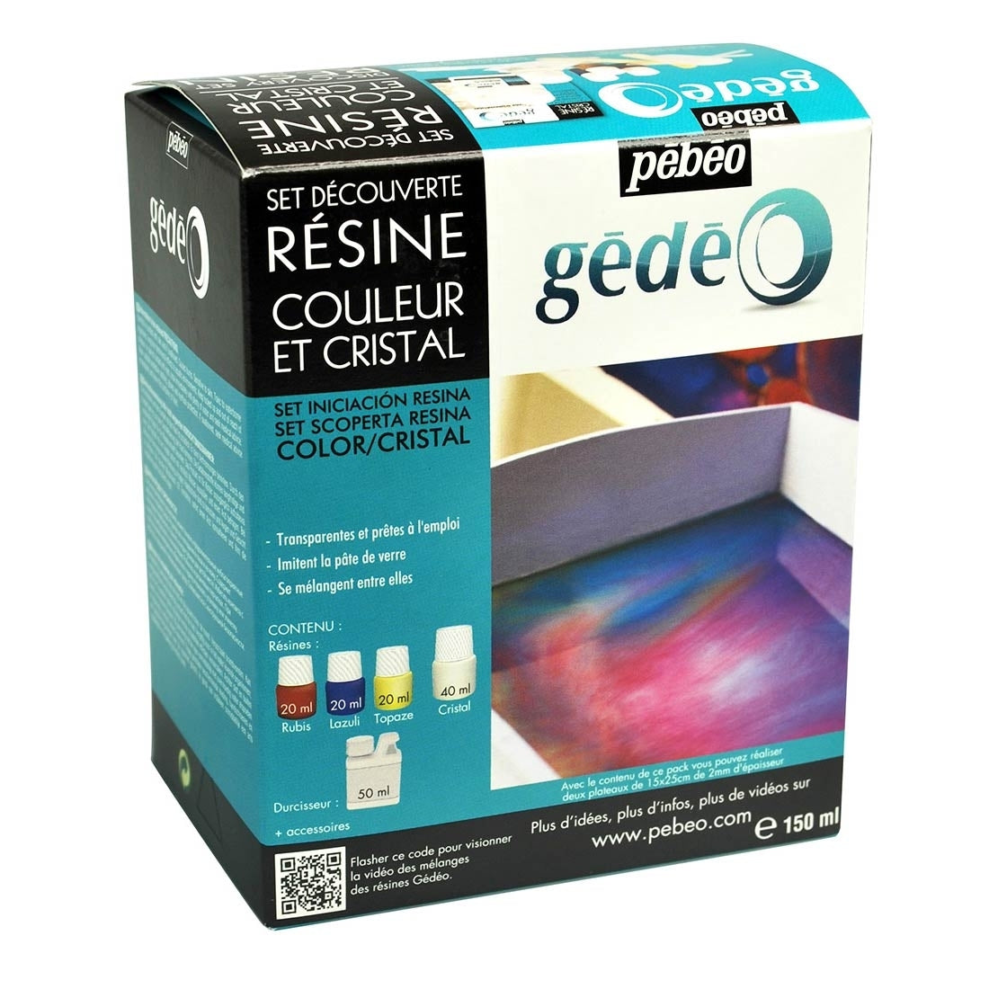 Pebeo - modanatura e fusione - Kit di scoperta di resina Gedeo - Asstorted