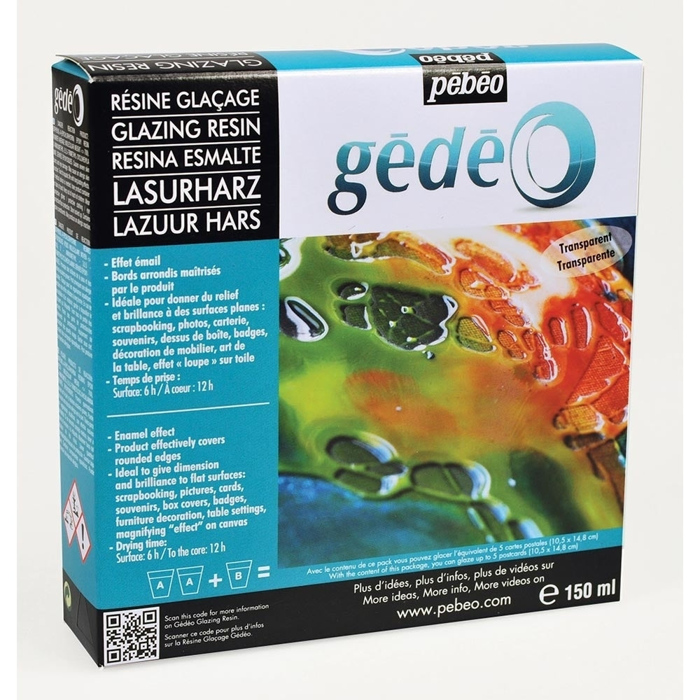 Pebeo - Gedeo - Moulage et moulage - Kit Glazing Resin - 150 ml