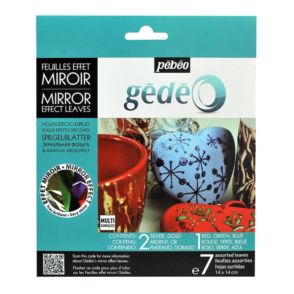 PEBEO - Gedeo - Gieten en gieten - assortiment van 7 Mirror Effect Metal & Gold Leaf - Bladeren