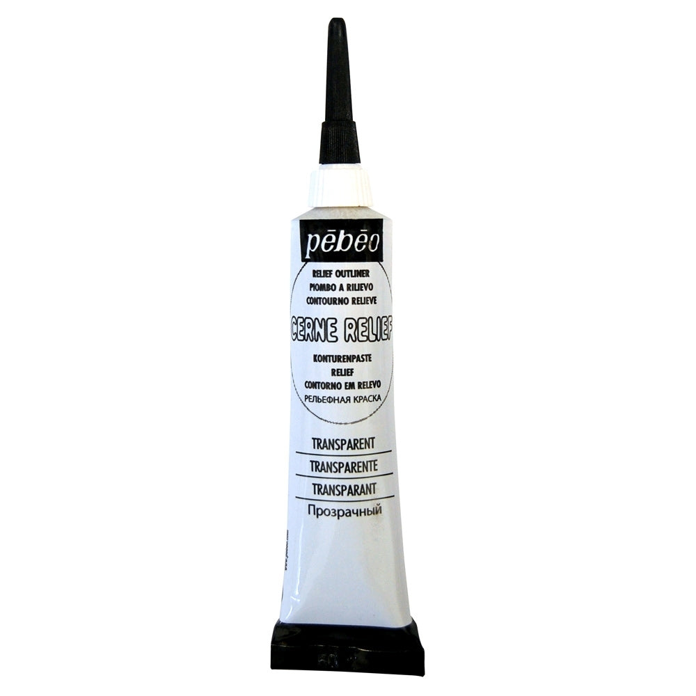 Pebeo - Outliner di vetro e piastrelle - Cerne Relief - Transparent 20ml