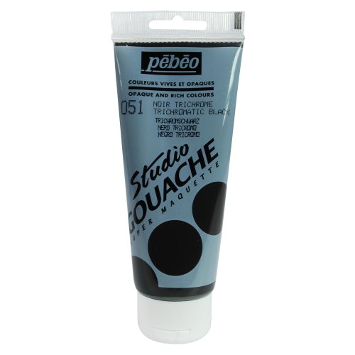 Pebeo - Studio Gouache 220ml Trichromatic Black