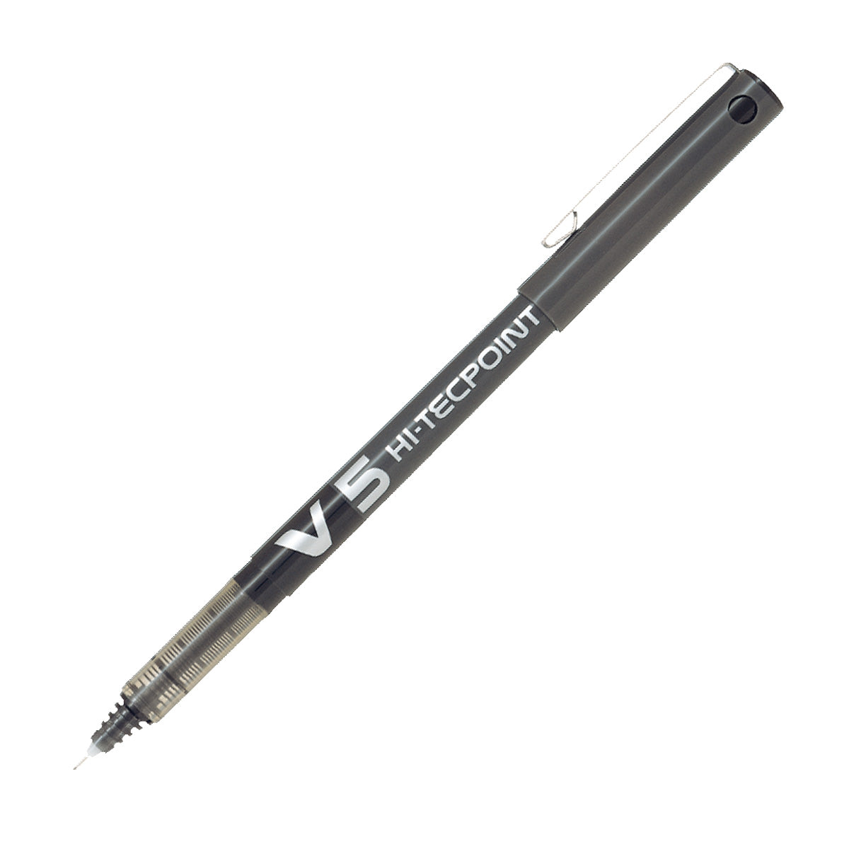 Pilot Hi-Tecpoint V5 - Liquid Ink Rollerball pen - Black - Fine Tip - 5x Pack
