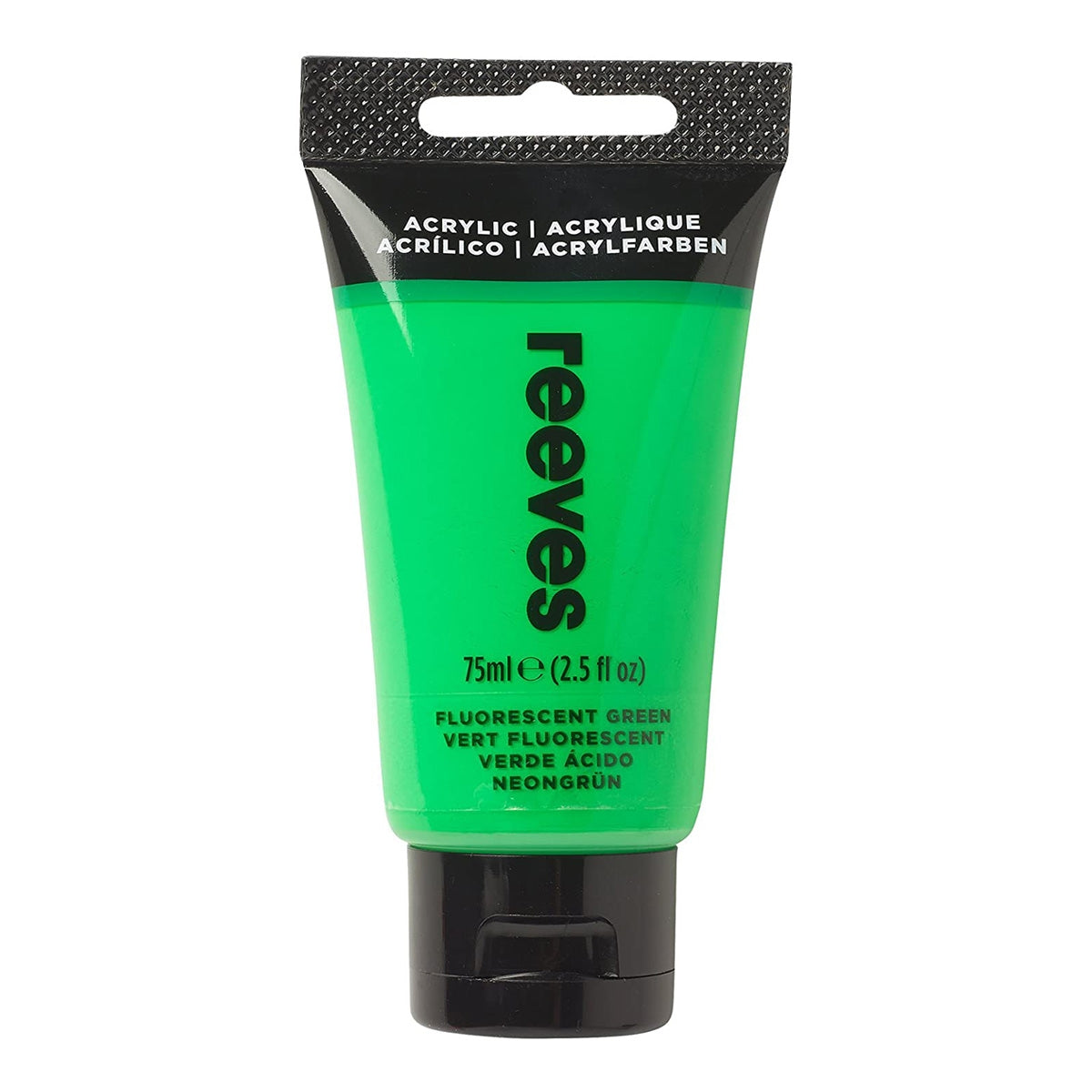 Reeves - verde fluorescente - acrilico fine - 75 ml