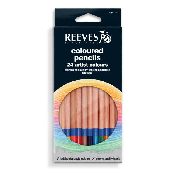 Reeves - Crayons de couleur - 24 couleurs d'artiste