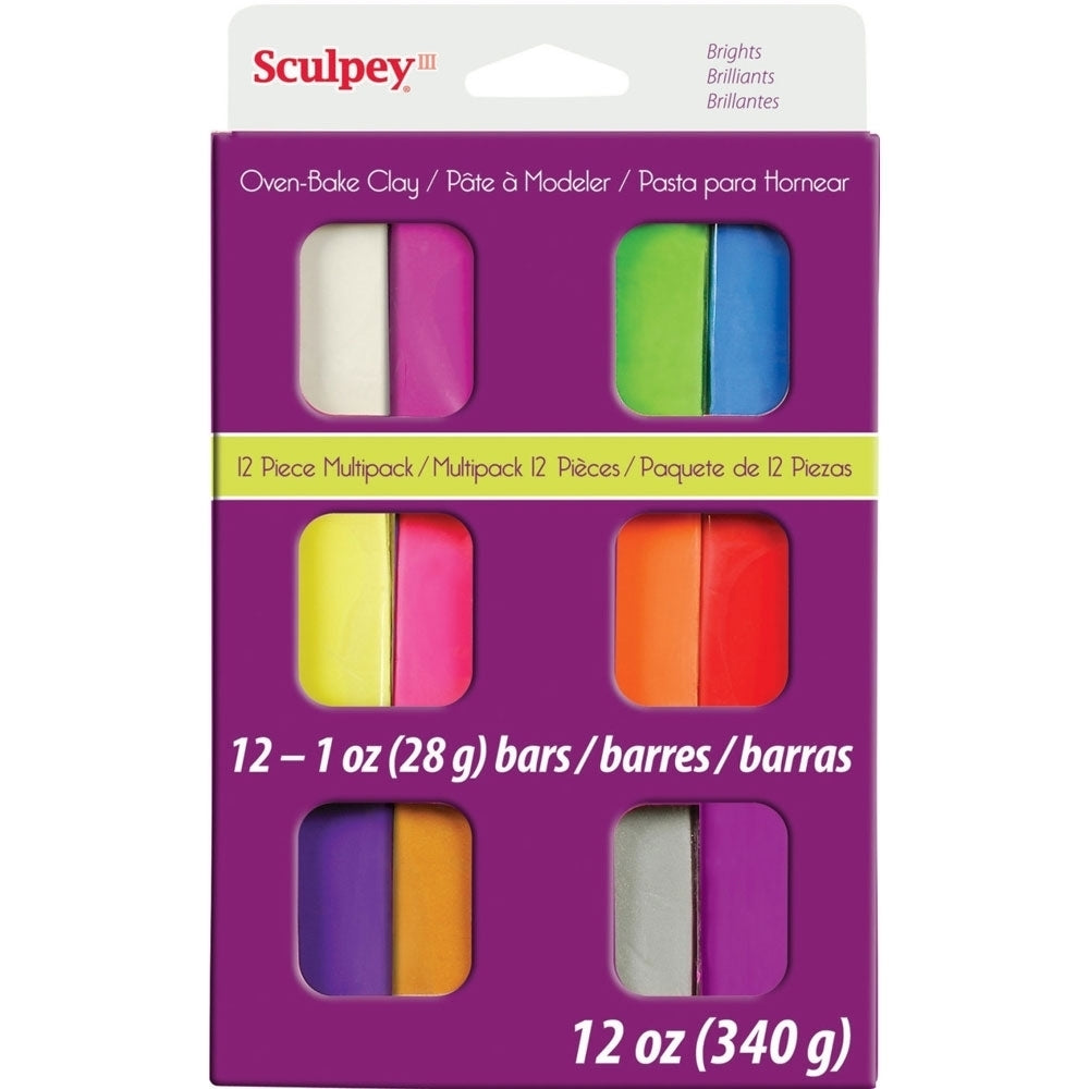 Sculpey III - Multipack Brights 12x1oz