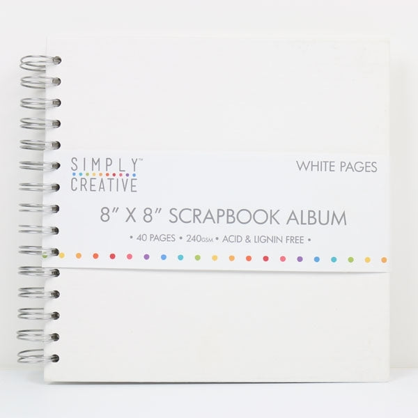 Einfach kreativ - Album 8x8 - einfach White
