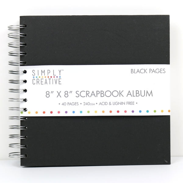 Einfach kreativ - Album 8x8 - einfach schwarz
