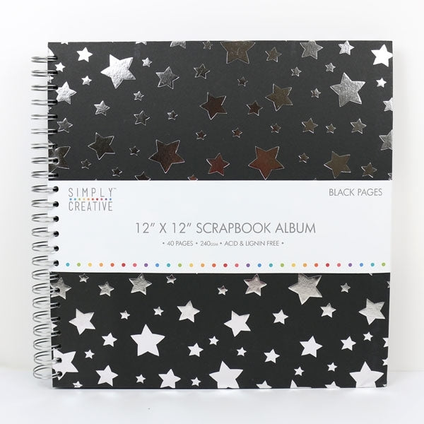 Einfach kreativ - Album 12x12 - Black + Stars