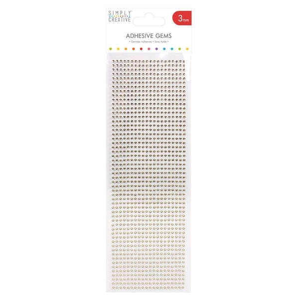 Simply Creative 3mm Adhesive Gems - 1080pk Simply Creative 3mm Adhesive Gems - 1080pk