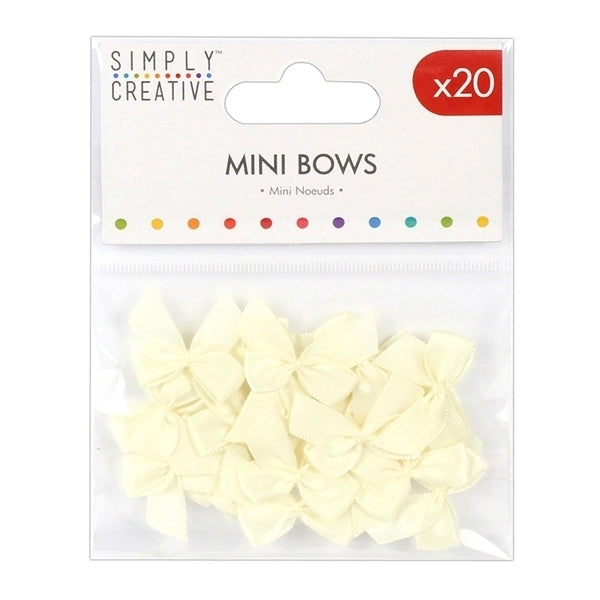 Simply Creative - Mini Bows - Ivory