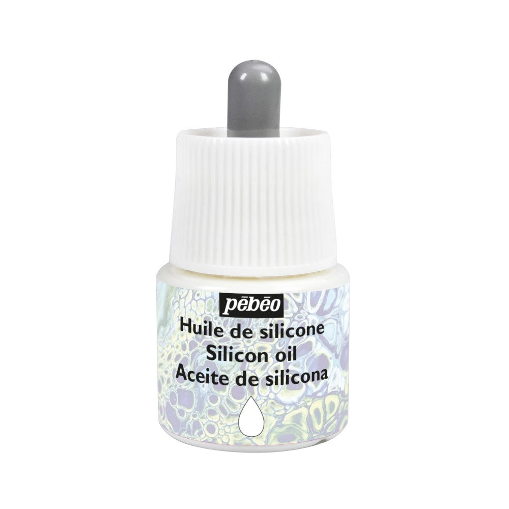 Pebeo - olio di silicone per versamento acrilico - 45 ml